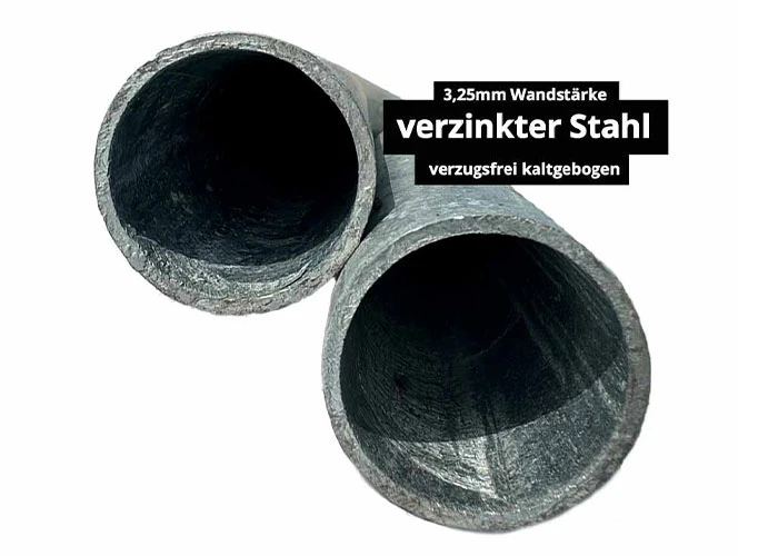 Das Gerüst von einem Edelross Weidezelt